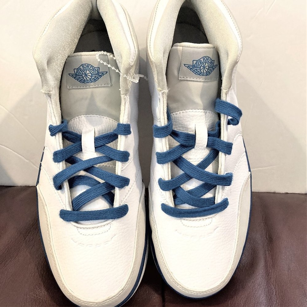 AIR Jordan Shoes NEW Basketball Retro 2008 Youth 7 Women 8-8.5 White Blue 365561